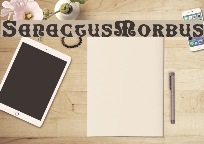 SenectusMorbus Font examples
