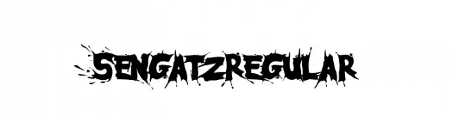 SengatzRegular  Free Fonts Download