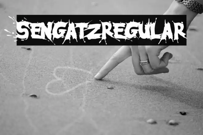 SengatzRegular Font examples