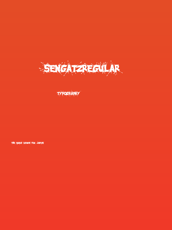 SengatzRegular Poster