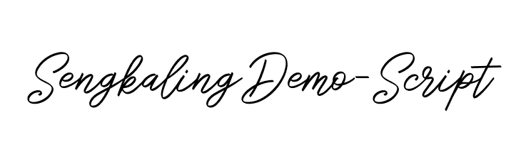 SengkalingDemo-Script Font