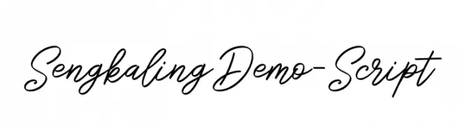 SengkalingDemo-Script  font caratteri gratis