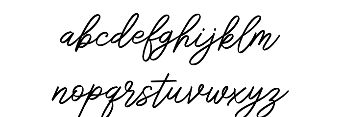 SengkalingDemo-Script Font LOWERCASE