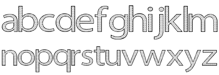 Seni Pop Font LOWERCASE