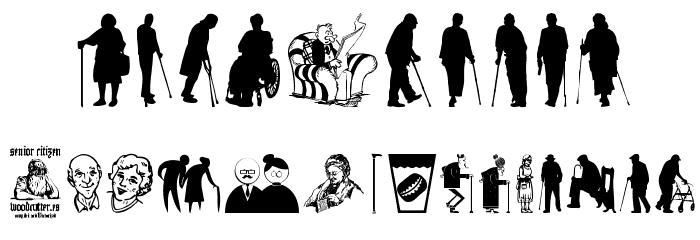 Senior Citizen Font OTHER CHARS