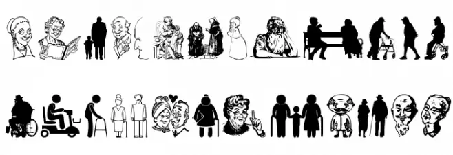 Senior Citizen Caratteri MINUSCOLO