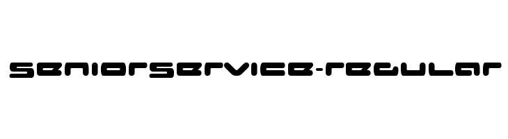 SeniorService-Regular  Descarca Fonturi Gratis