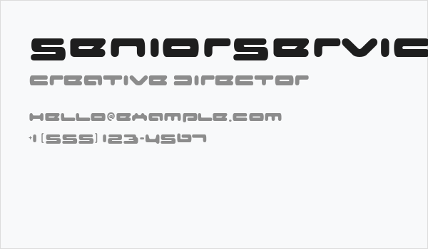 SeniorService-Regular Business Card