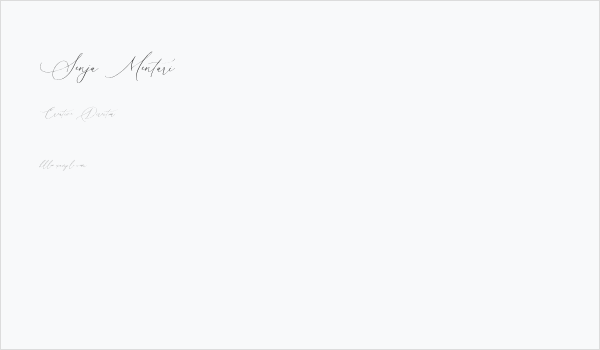 Senja Mentari Business Card