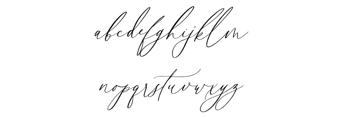 Senja Mentari Font LOWERCASE