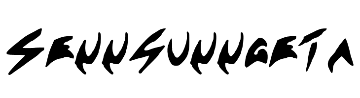 Sennsunngeta  Frei Schriftart Herunterladen