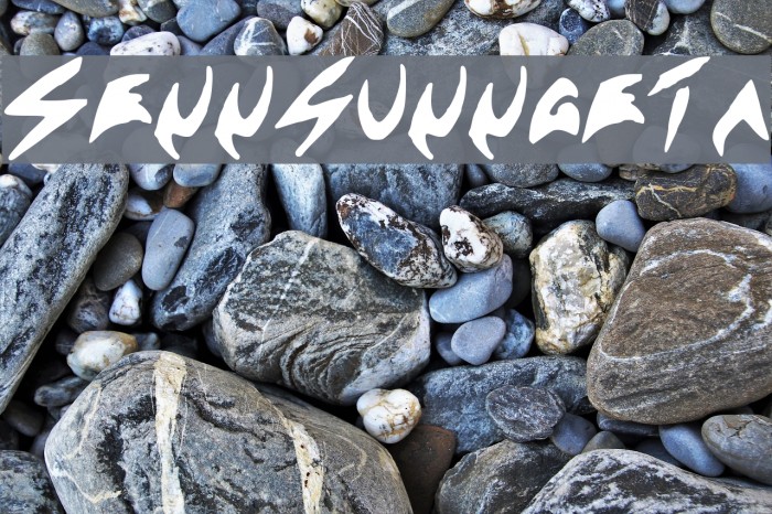 Sennsunngeta Font examples