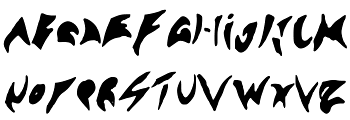 Sennsunngeta Font LOWERCASE