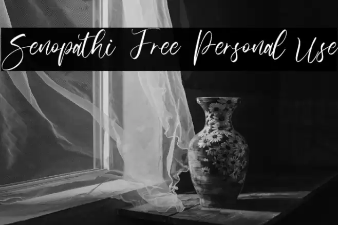 Senopathi Free Personal Use Font examples