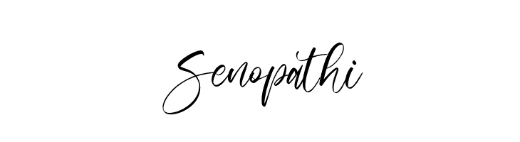 Senopathi  Frei Schriftart Herunterladen