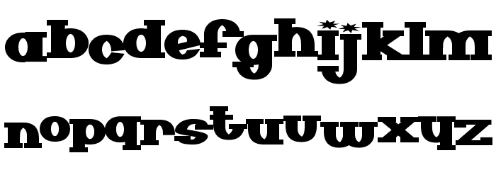 Senor Pooglins Font LOWERCASE