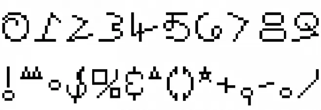 Senor Saturno Font OTHER CHARS