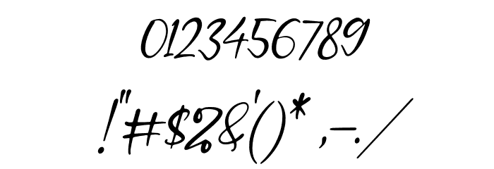 Senorita Signature Italic Font OTHER CHARS