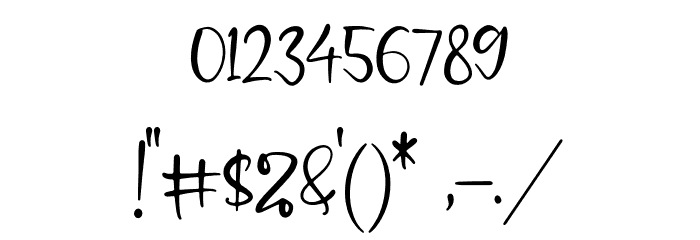 Senorita Signature Font OTHER CHARS