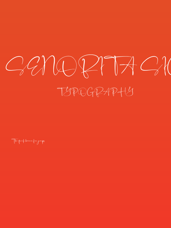 Senorita Signature Poster