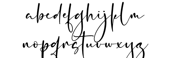 Senorita Signature Font LOWERCASE