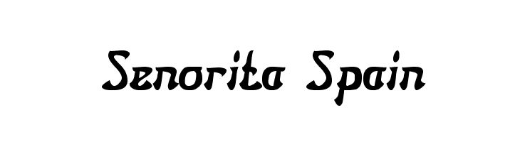 Senorita Spain  Fuentes Gratis Descargar