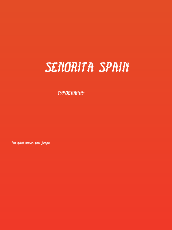 Senorita Spain Poster