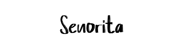 Senorita  font caratteri gratis
