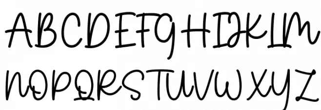 Senoritha フォント 大文字