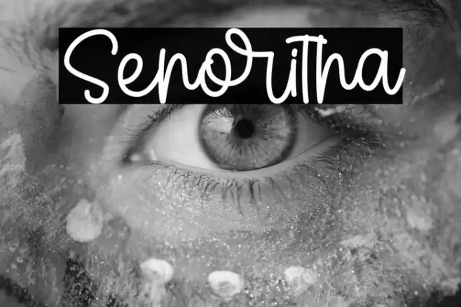 Senoritha フォント examples