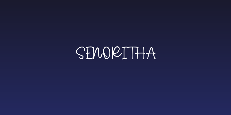 Senoritha Social Header