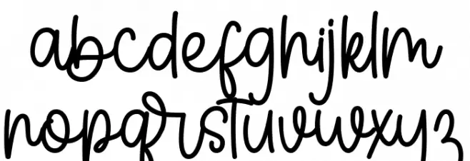 Senoritha フォント 小文字