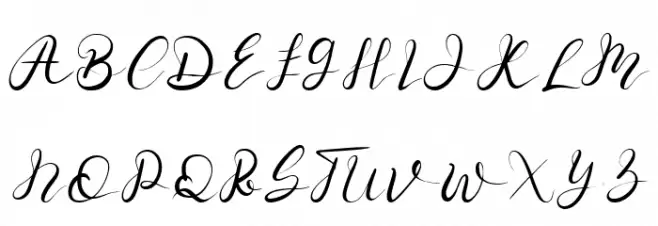 Senoritta Schriftart Groß