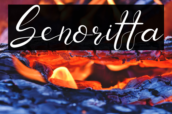 Senoritta Font examples