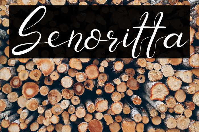 Senoritta Font examples