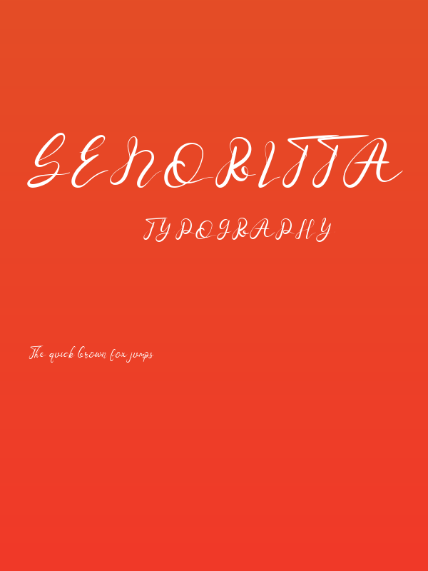 Senoritta Poster