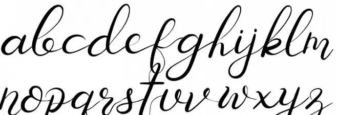 Senoritta Font LOWERCASE