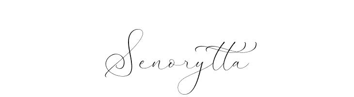 Senorytta  font caratteri gratis
