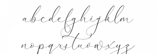 Senorytta Schriftart Kleinbuchstaben