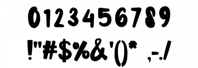 Senoya Bright Font OTHER CHARS