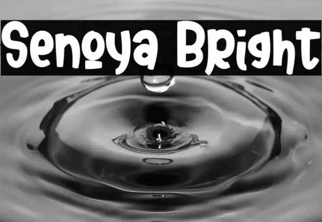 Senoya Bright Font examples