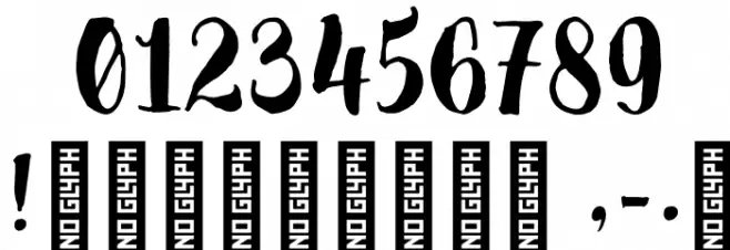 SensaBrush-FillDemo Font OTHER CHARS