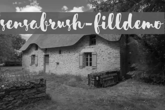 SensaBrush-FillDemo Font examples