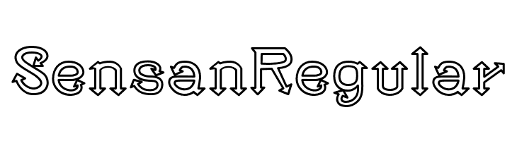 Sensan Regular  免费字体下载