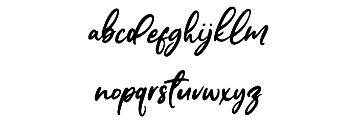 Sensation Regular Font LOWERCASE