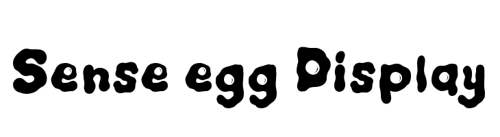 Sense egg Display Шрифта