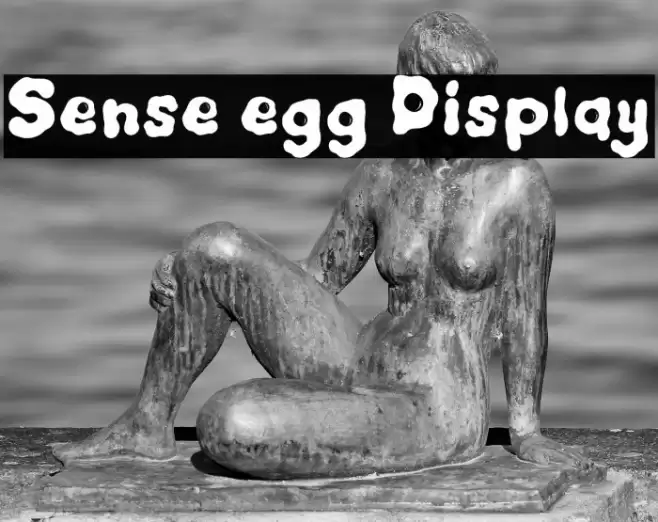 Sense egg Display Font examples
