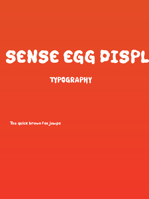 Sense egg Display Poster