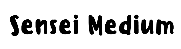 Sensei Medium  les polices de caractères gratuit tlcharger