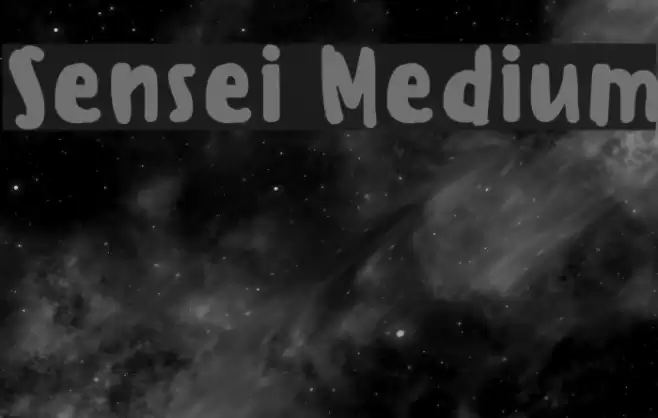 Sensei Medium Font examples